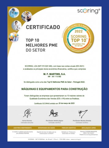 Top 10 Melhores PME do Sector