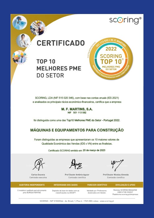 Top 10 Melhores PME do Sector